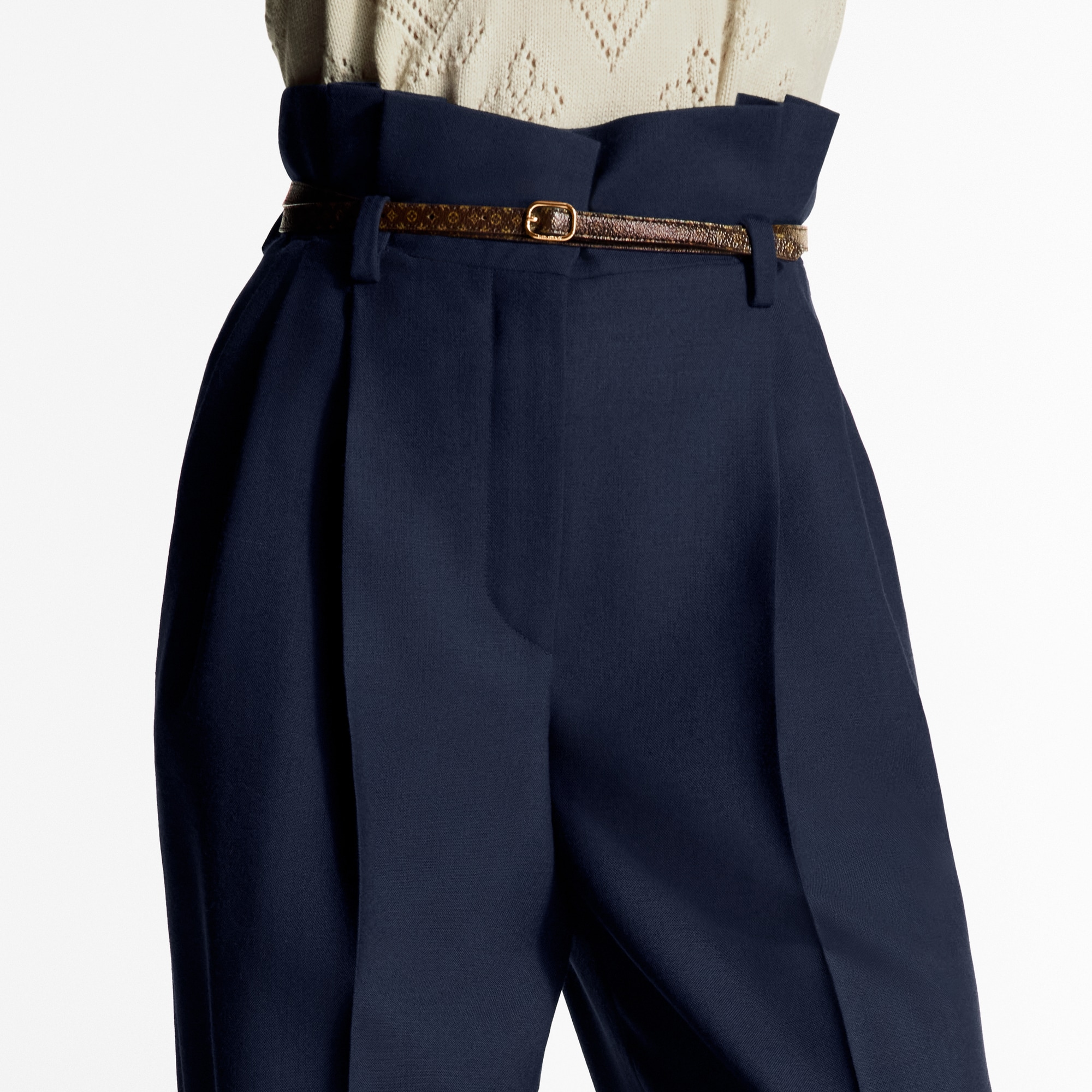 Pantaloni sartoriali con vita a sacchetto  Donna Abbigliamento Pantaloni | LOUIS VUITTON (Zoom prodotto)