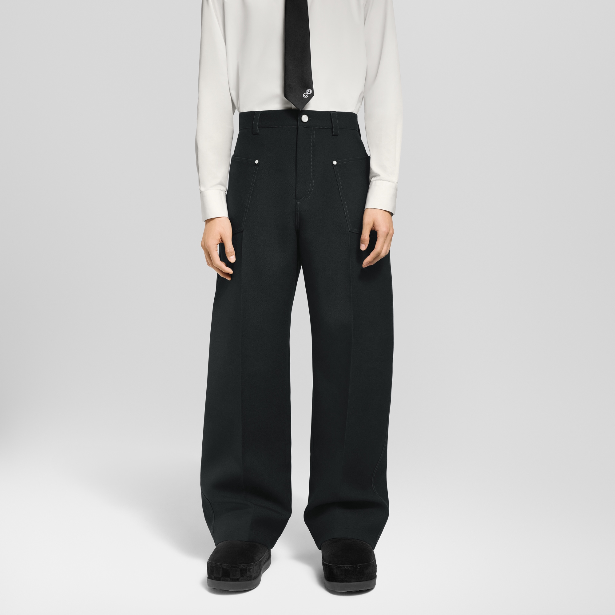 Pantaloni sartoriali in stile workwear  Uomo Abbigliamento Pantaloni | LOUIS VUITTON (Zoom prodotto)