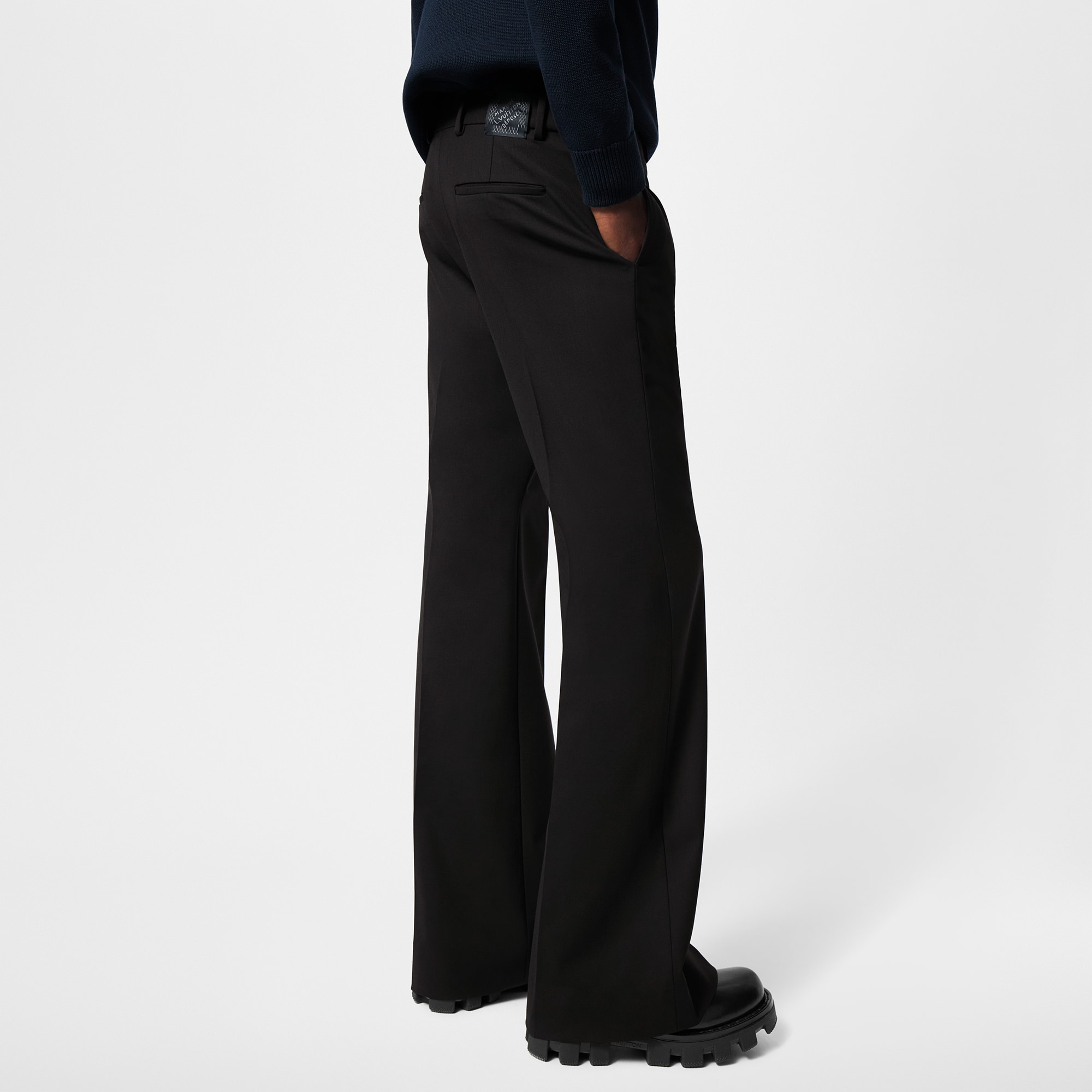 Pantaloni sartoriali svasati in lana  Uomo Abbigliamento Pantaloni | LOUIS VUITTON (Zoom prodotto)