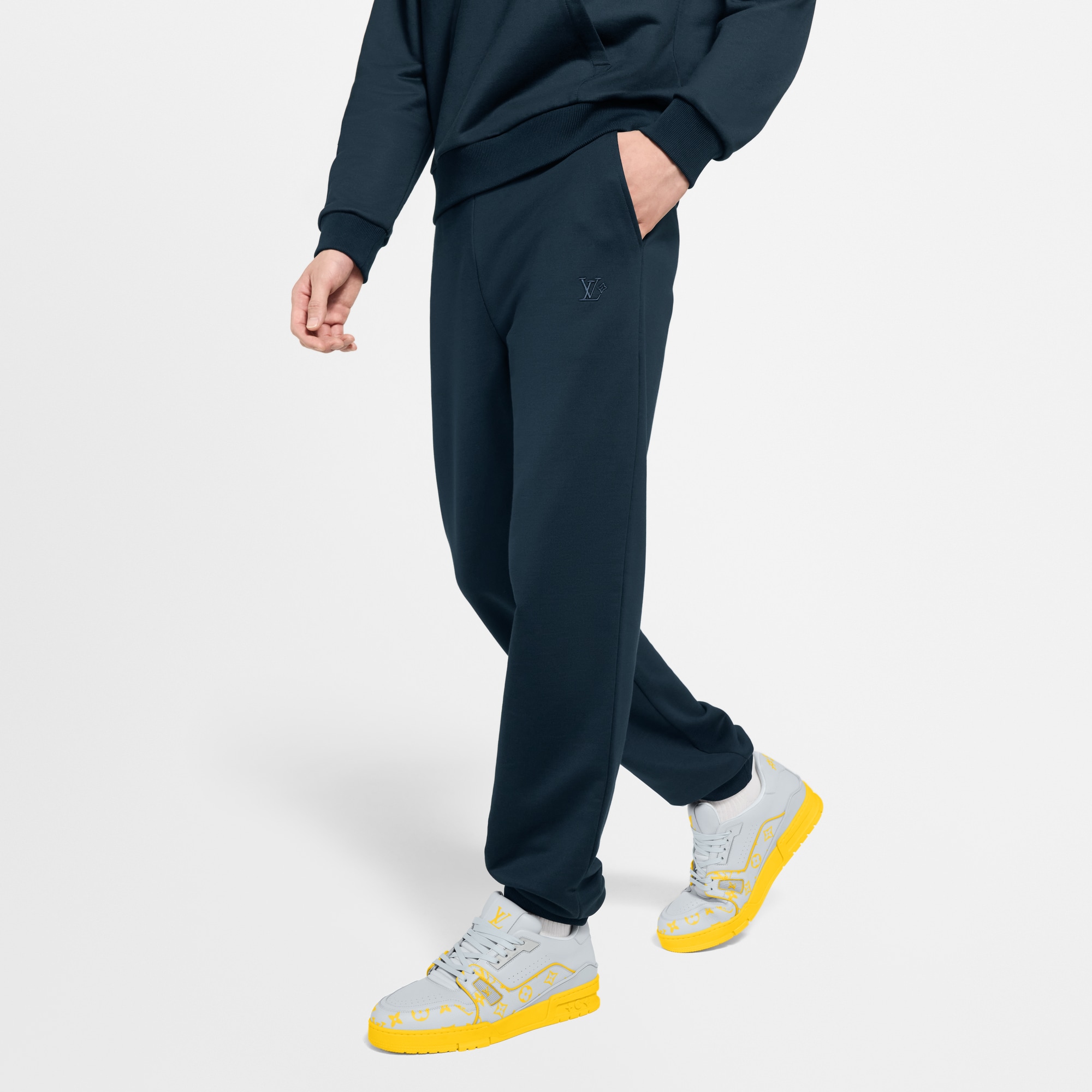 Pantaloni sportivi in misto seta con motivo iconico  Uomo Abbigliamento Tutti i Capi di Abbigliamento | LOUIS VUITTON (Zoom prodotto)