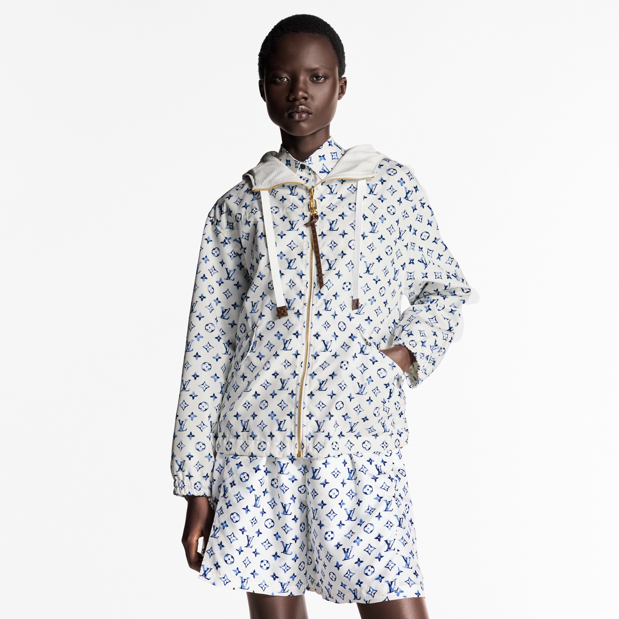Parka con motivo Monogram Aquarelle  Donna Abbigliamento Cappotti e Giacche | LOUIS VUITTON (Zoom prodotto)