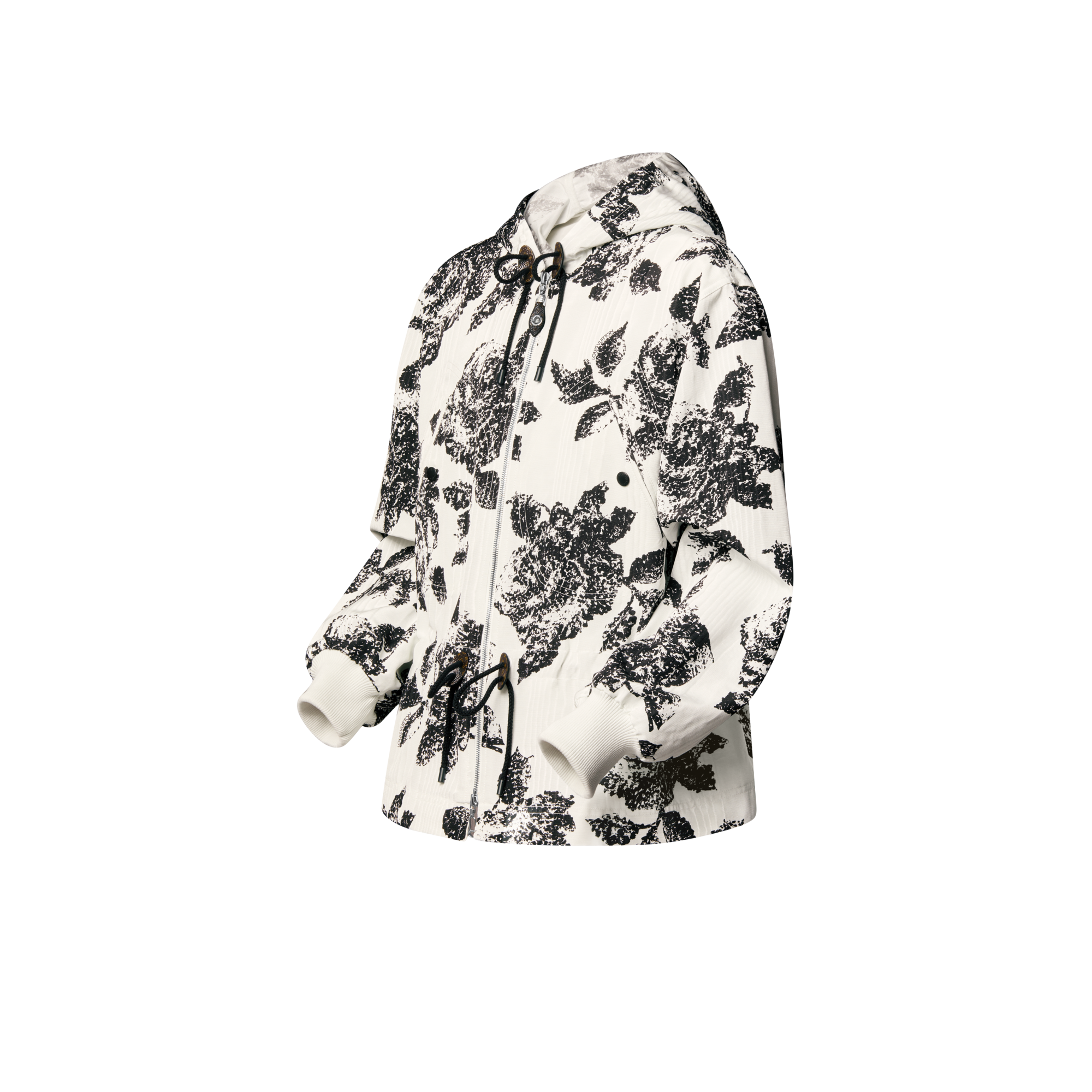 Parka con stampa a fiori e cappuccio  Donna Abbigliamento Cappotti e Giacche | LOUIS VUITTON (Zoom prodotto)