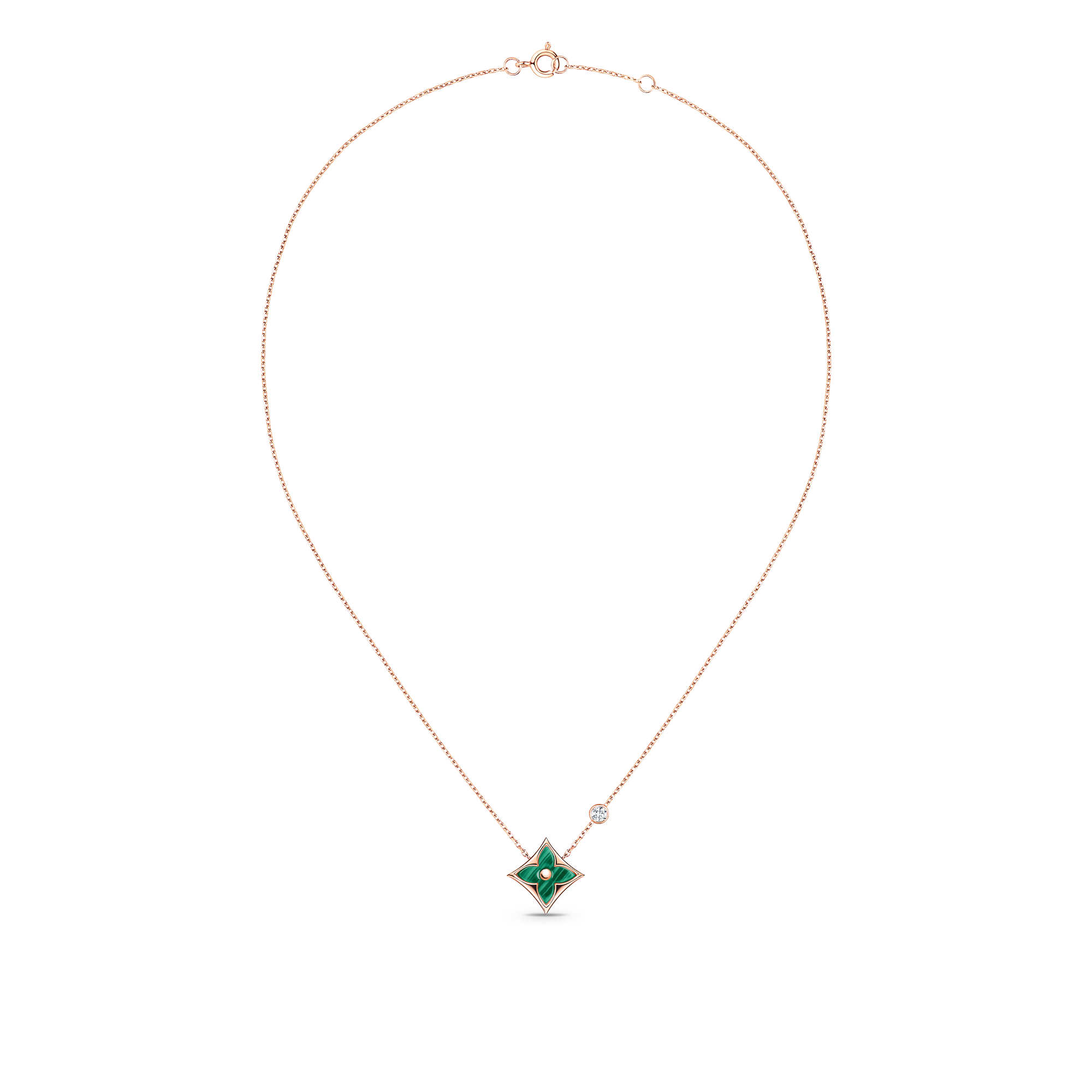 Pendente Color Blossom BB Star, oro rosa, malachite e diamante  Gioielli Categorie Collane e Ciondoli | LOUIS VUITTON (Zoom prodotto)