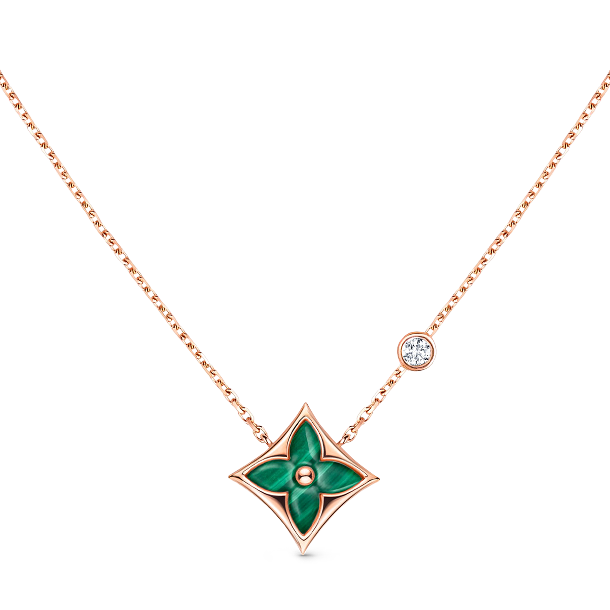 Pendente Color Blossom BB Star, oro rosa, malachite e diamante  Gioielli Categorie Collane e Ciondoli | LOUIS VUITTON (Zoom prodotto)