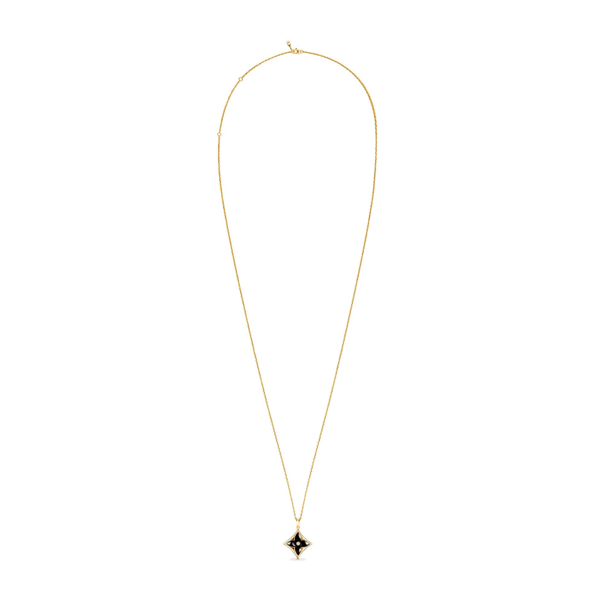 Pendente Color Blossom XL in oro giallo, onice e diamante  Gioielli Categorie Collane e Ciondoli | LOUIS VUITTON (Zoom prodotto)