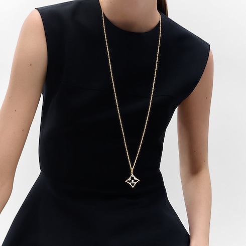 Pendente Color Blossom XL in oro giallo, onice e diamante Gioielli Categorie Collane e Ciondoli | LOUIS VUITTON (Zoom prodotto)