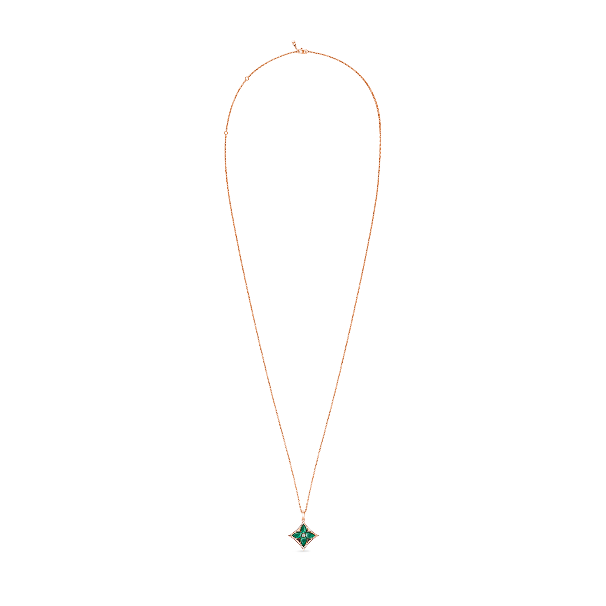 Pendente Color Blossom XL, oro rosa, malachite e diamante  Gioielli Categorie Collane e Ciondoli | LOUIS VUITTON (Zoom prodotto)