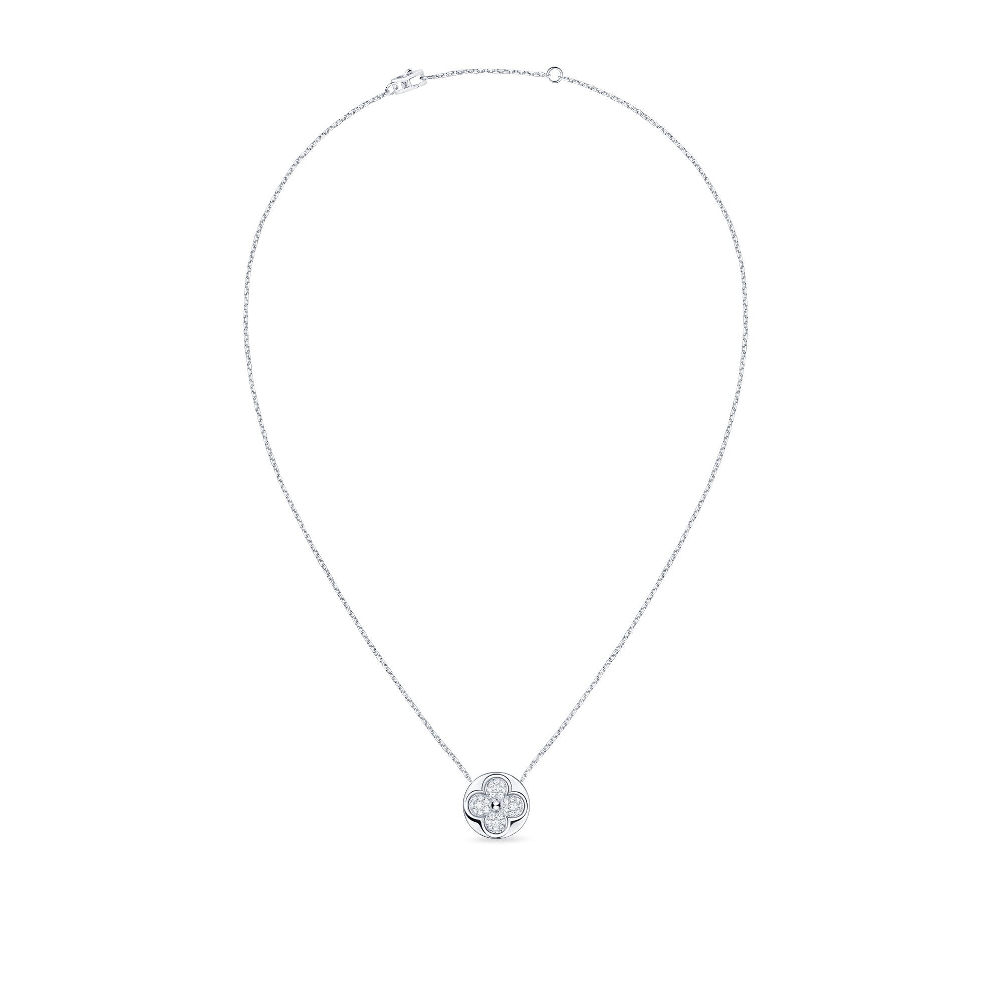 Pendente Diamond Sun Blossom, Oro Bianco E Diamanti  Gioielli Categorie Tutta la Gioielleria | LOUIS VUITTON (Zoom prodotto)