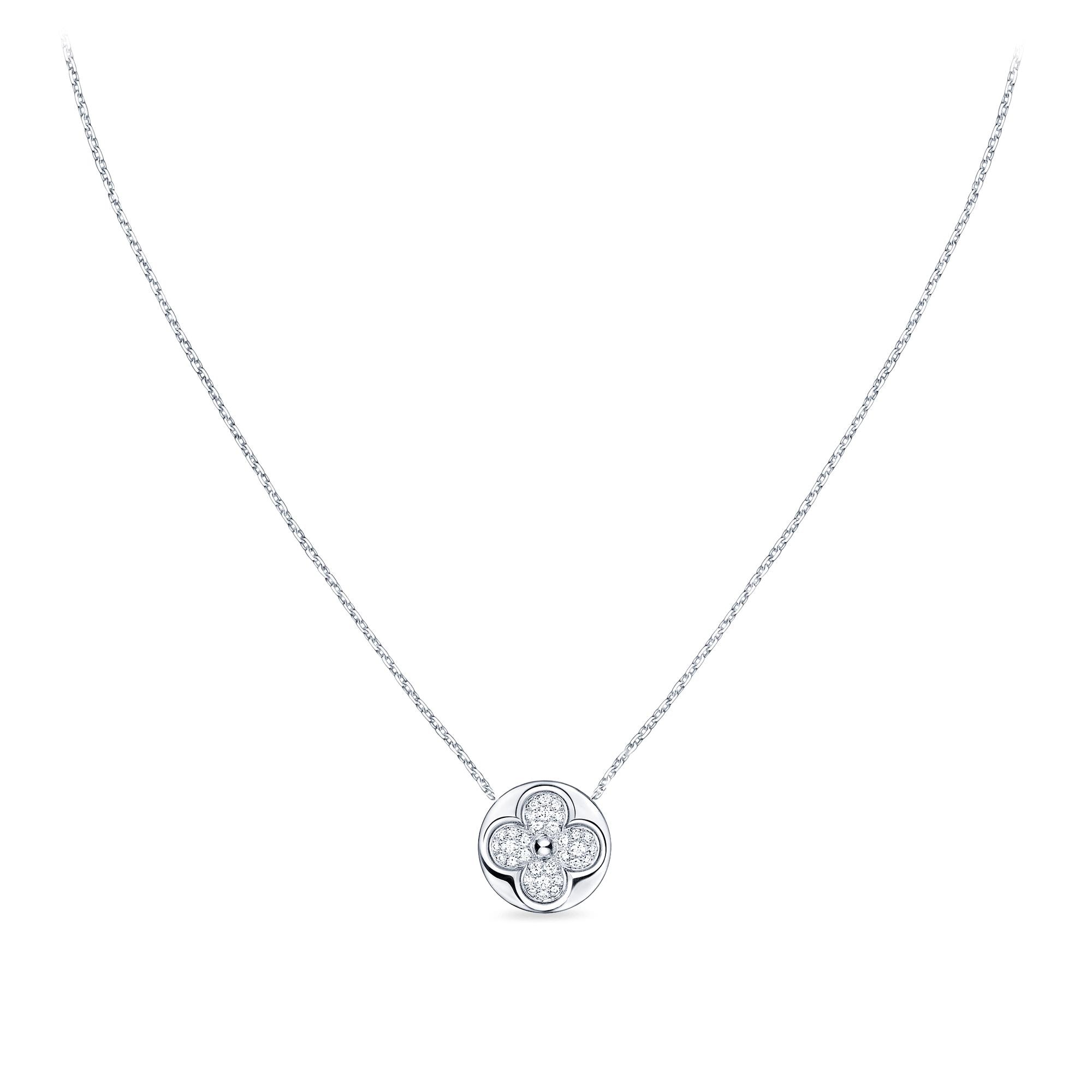 Pendente Diamond Sun Blossom, Oro Bianco E Diamanti  Gioielli Categorie Tutta la Gioielleria | LOUIS VUITTON (Zoom prodotto)