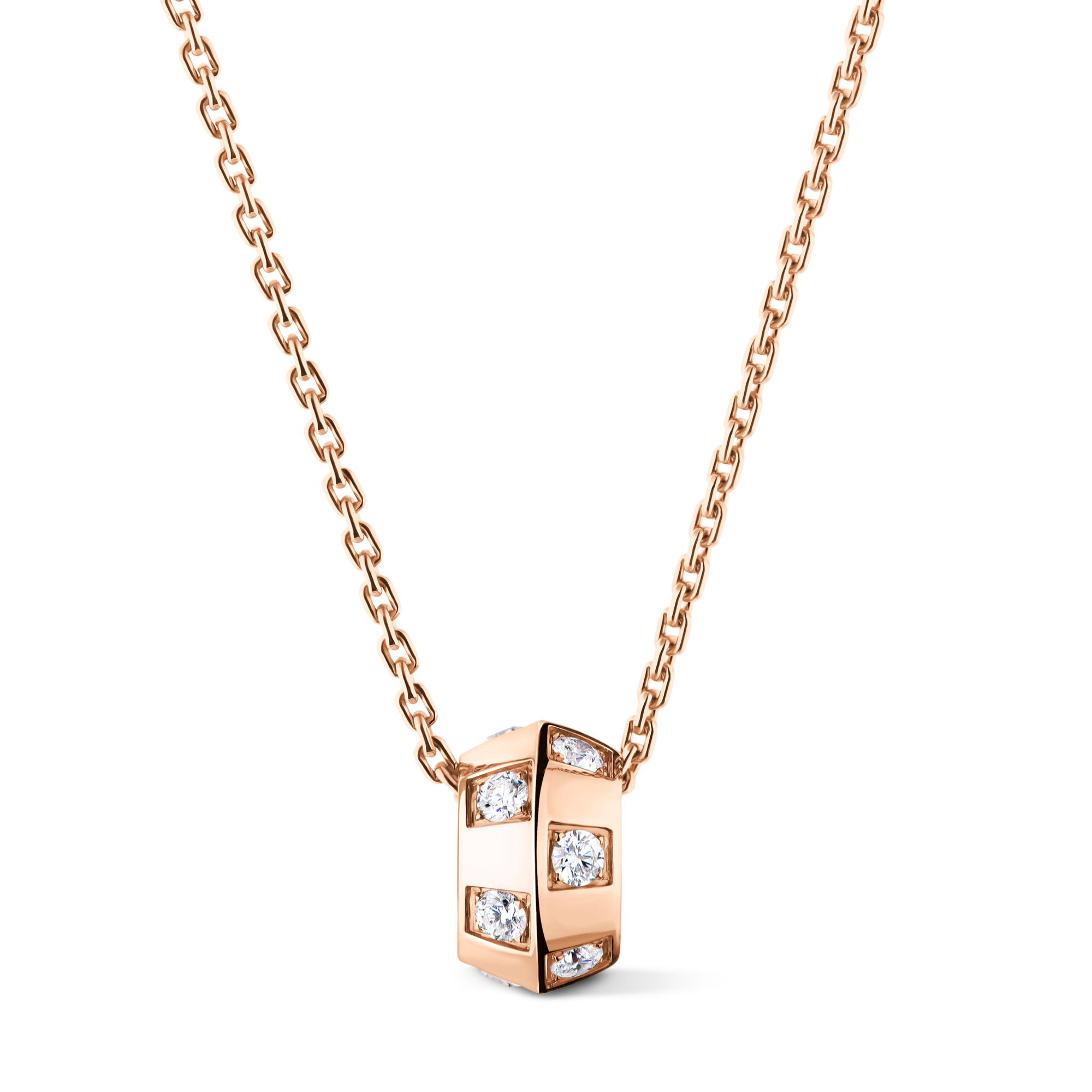 Pendente Le Damier de Louis Vuitton, oro rosa e diamanti  Gioielli Categorie Collane e Ciondoli | LOUIS VUITTON (Zoom prodotto)