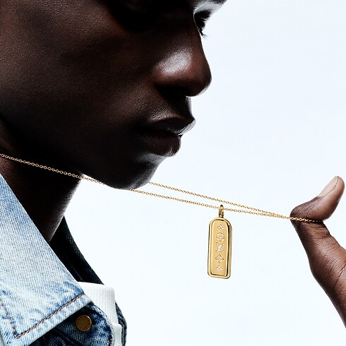 Pendente Les Gastons Vuitton Tag, oro giallo Les Extraordinaires Gioielli Collane e Ciondoli | LOUIS VUITTON (Zoom prodotto)