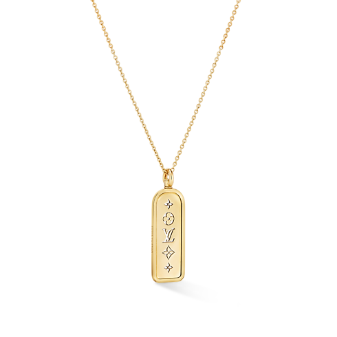 Pendente Les Gastons Vuitton Tag, oro giallo Les Extraordinaires Gioielli Collane e Ciondoli | LOUIS VUITTON (Zoom prodotto)