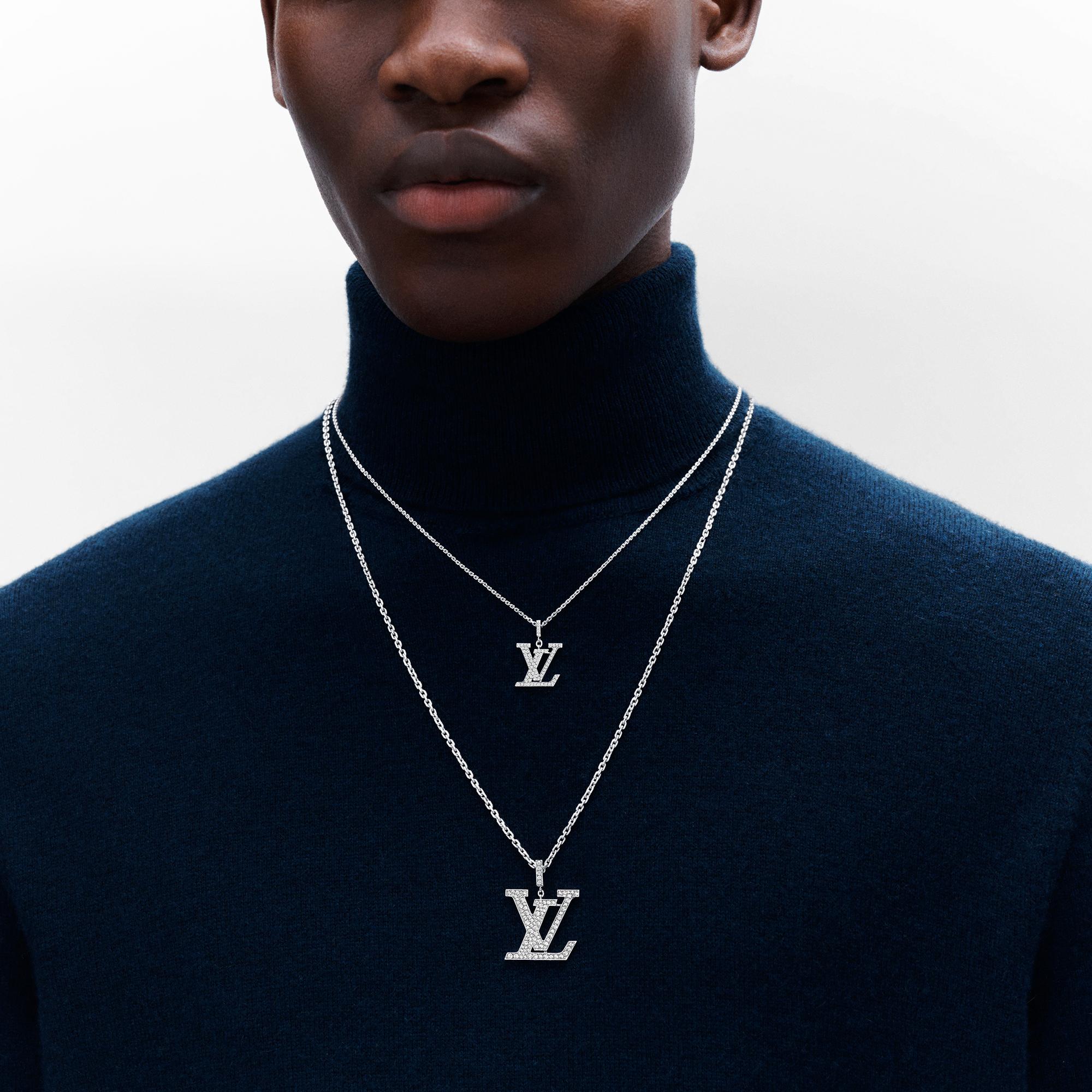 Pendente medio LV, oro bianco e diamanti  Gioielli Categorie Tutta la Gioielleria | LOUIS VUITTON (Zoom prodotto)