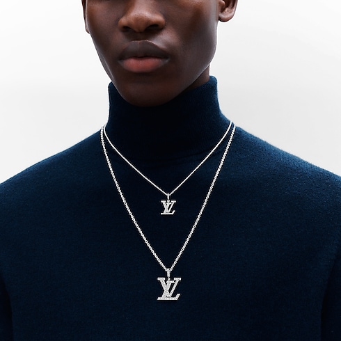 Pendente medio LV, oro bianco e diamanti Gioielli Categorie Tutta la Gioielleria | LOUIS VUITTON (Zoom prodotto)