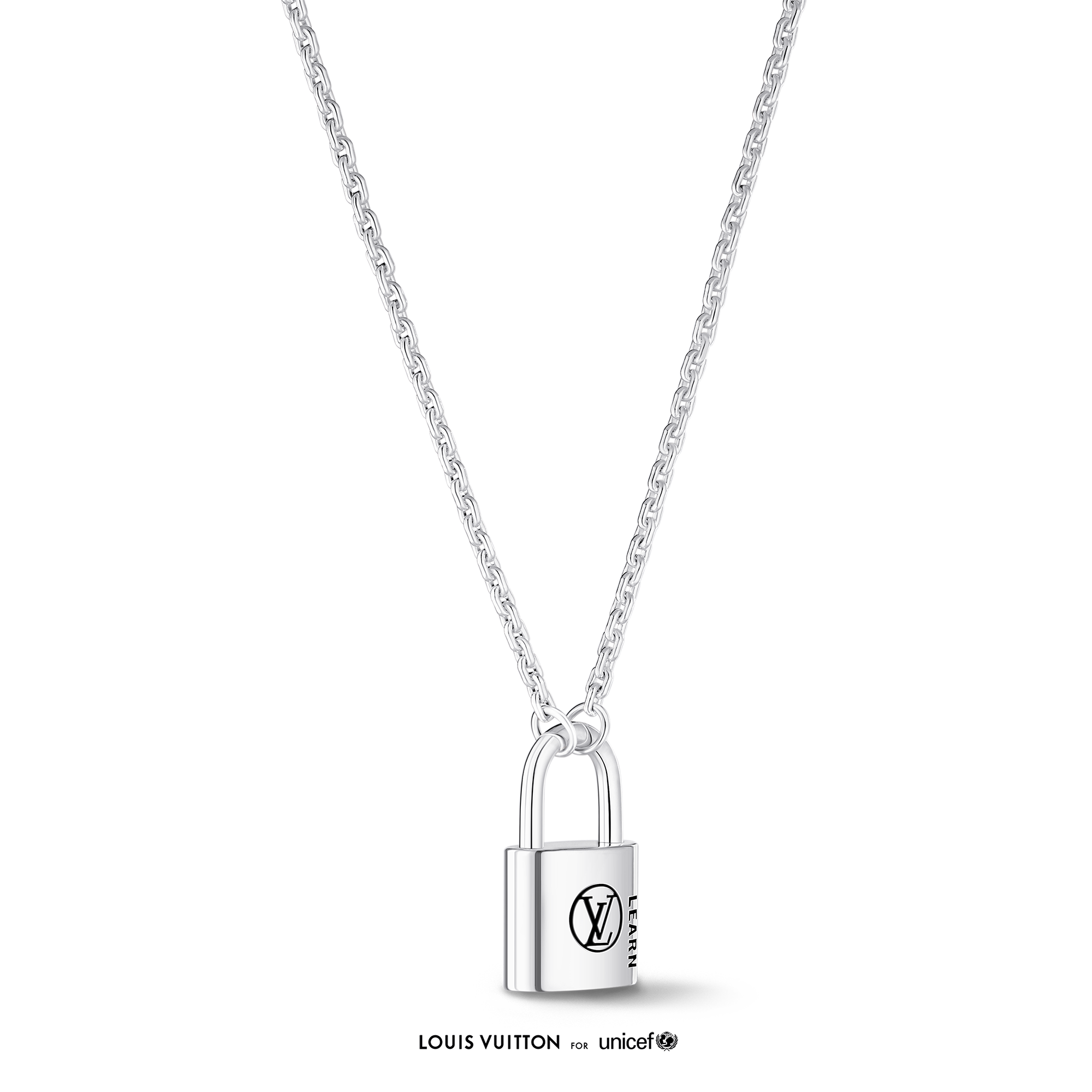 Pendente Silver Lockit, argento sterling con smalto color Nero  Gioielli Categorie Collane e Ciondoli | LOUIS VUITTON (Zoom prodotto)