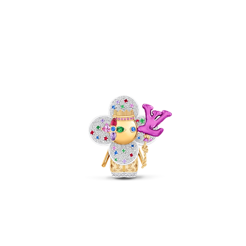 Pendente Vivienne Celebration, oro giallo e bianco, titanio, diamanti e gemme colorate Gioielli Categorie Collane e Ciondoli | LOUIS VUITTON (Zoom prodotto)