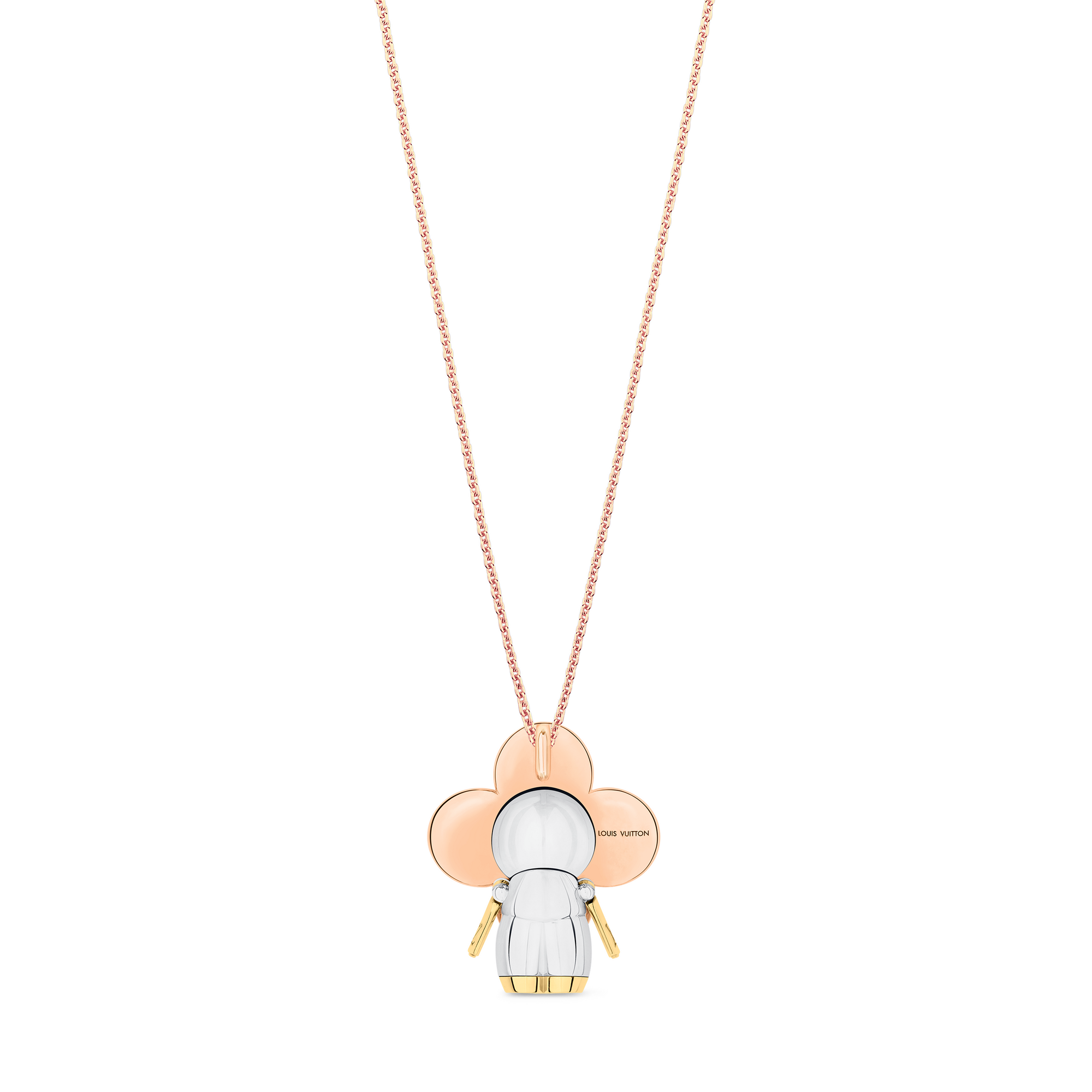 Pendente Vivienne in oro giallo, bianco e rosa con diamanti  Gioielli Categorie Collane e Ciondoli | LOUIS VUITTON (Zoom prodotto)