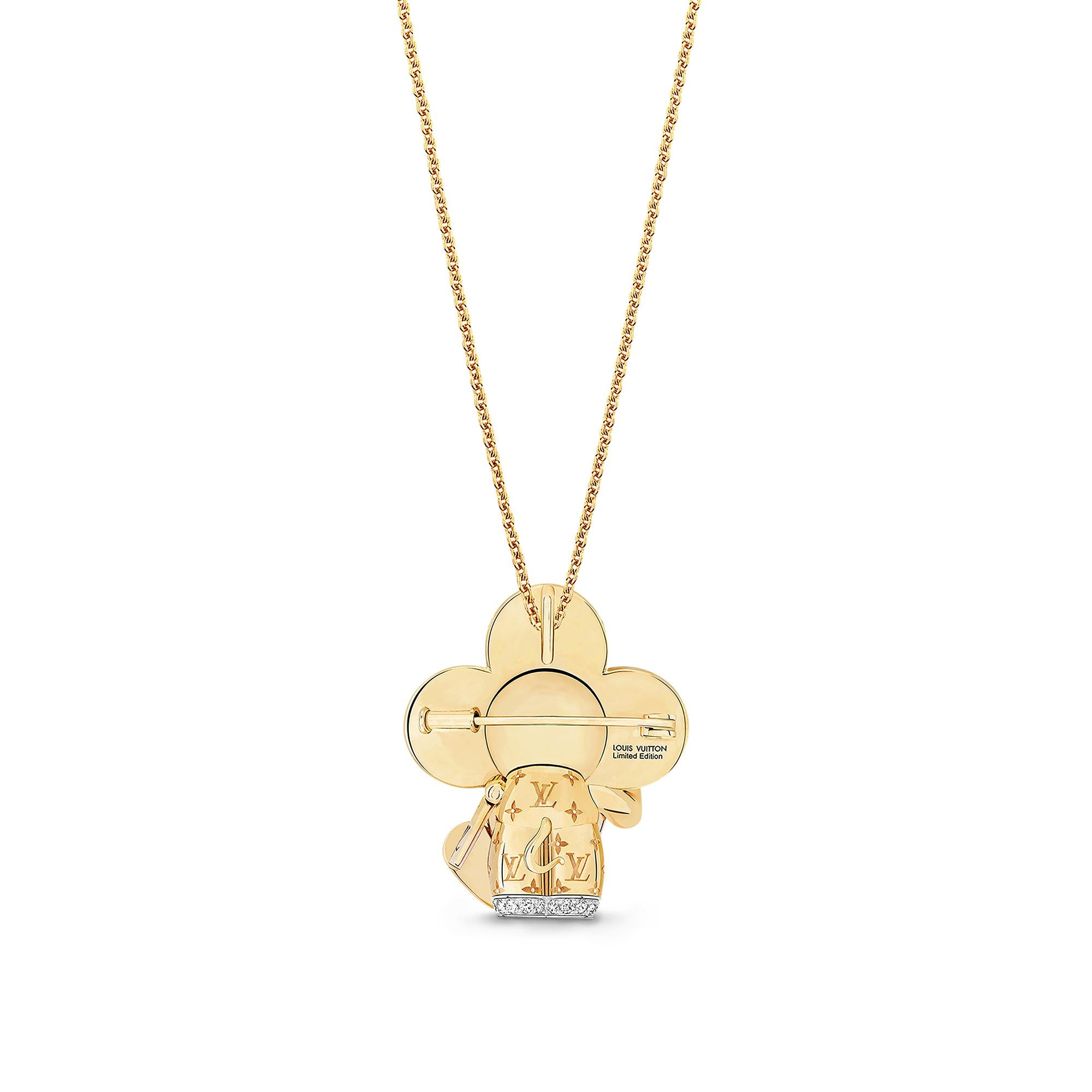 Pendente Vivienne Maneki Neko, oro giallo, oro bianco, oro rosa, smalto e diamanti  Gioielli Categorie Collane e Ciondoli | LOUIS VUITTON (Zoom prodotto)