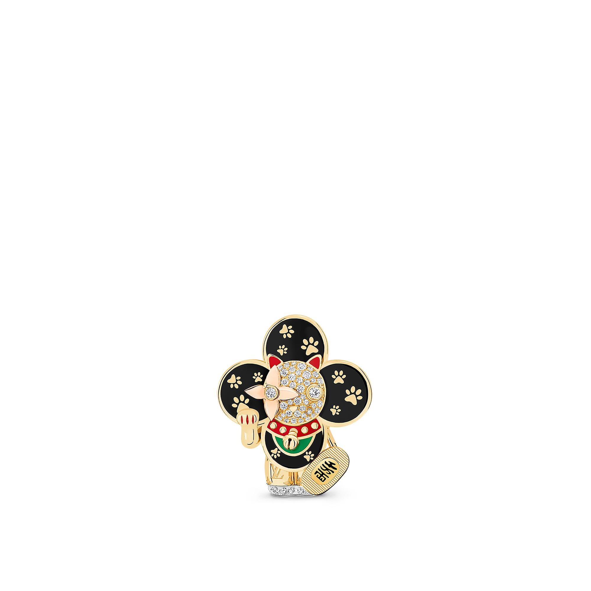 Pendente Vivienne Maneki Neko, oro giallo, oro bianco, oro rosa, smalto e diamanti  Gioielli Categorie Collane e Ciondoli | LOUIS VUITTON (Zoom prodotto)