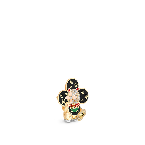Pendente Vivienne Maneki Neko, oro giallo, oro bianco, oro rosa, smalto e diamanti Gioielli Categorie Collane e Ciondoli | LOUIS VUITTON (Zoom prodotto)