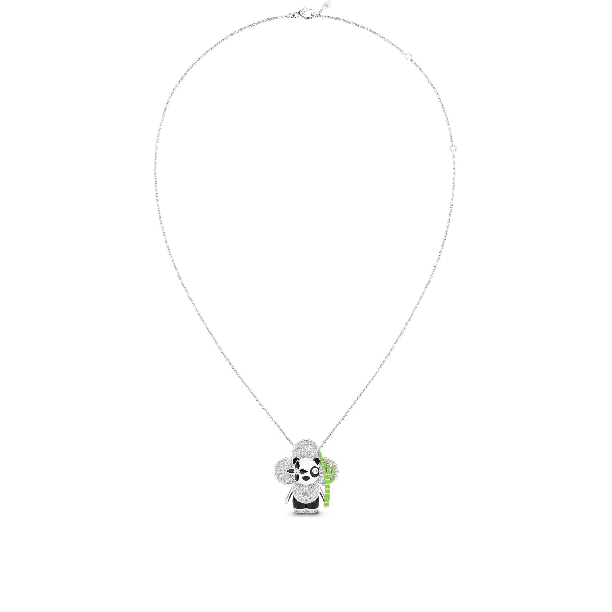 Pendente Vivienne Panda, oro bianco, oro giallo, onice, smalto e diamanti  Gioielli Categorie Tutta la Gioielleria | LOUIS VUITTON (Zoom prodotto)