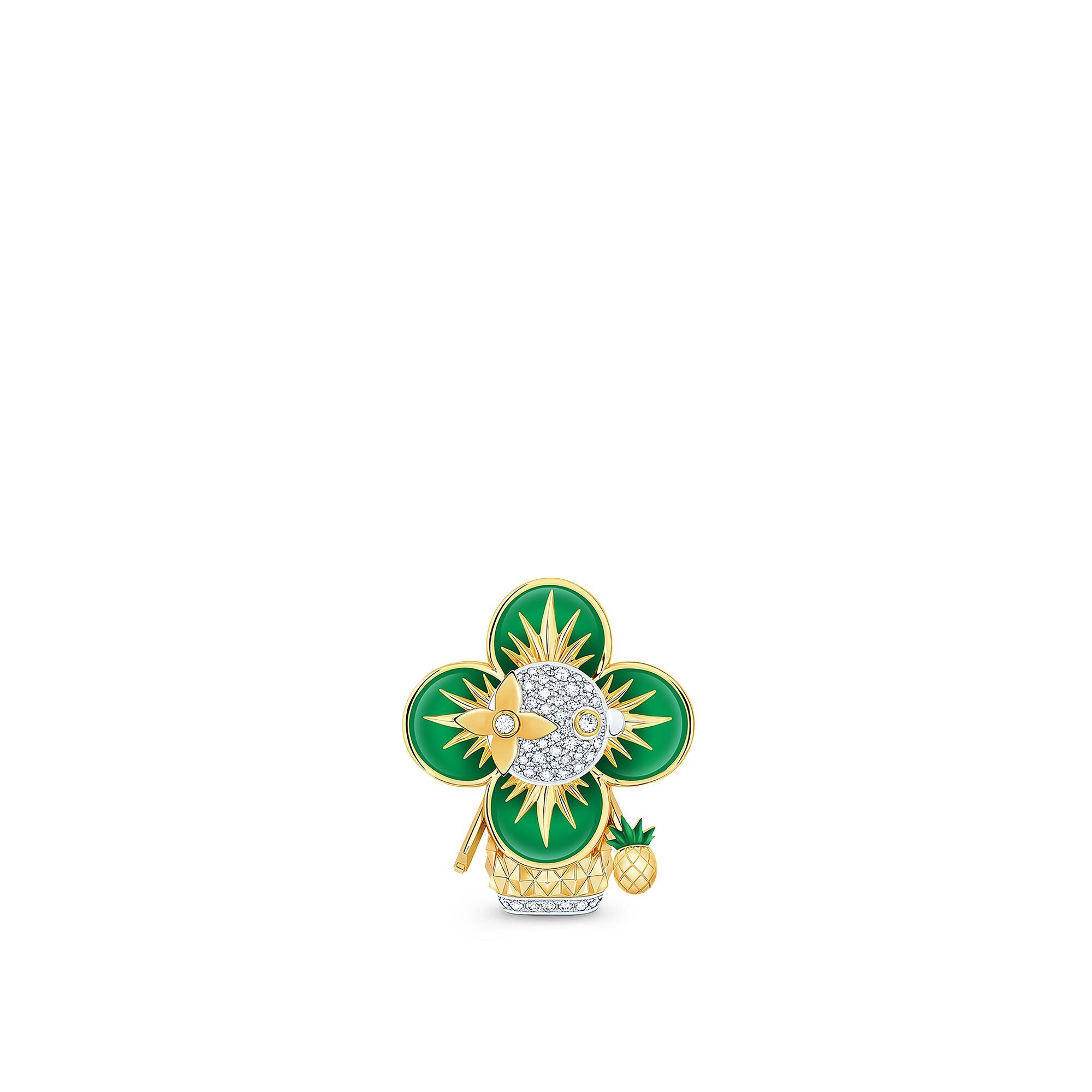 Pendente Vivienne Pineapple, oro giallo, oro bianco, smalto e diamanti  Gioielli Categorie Collane e Ciondoli | LOUIS VUITTON (Zoom prodotto)