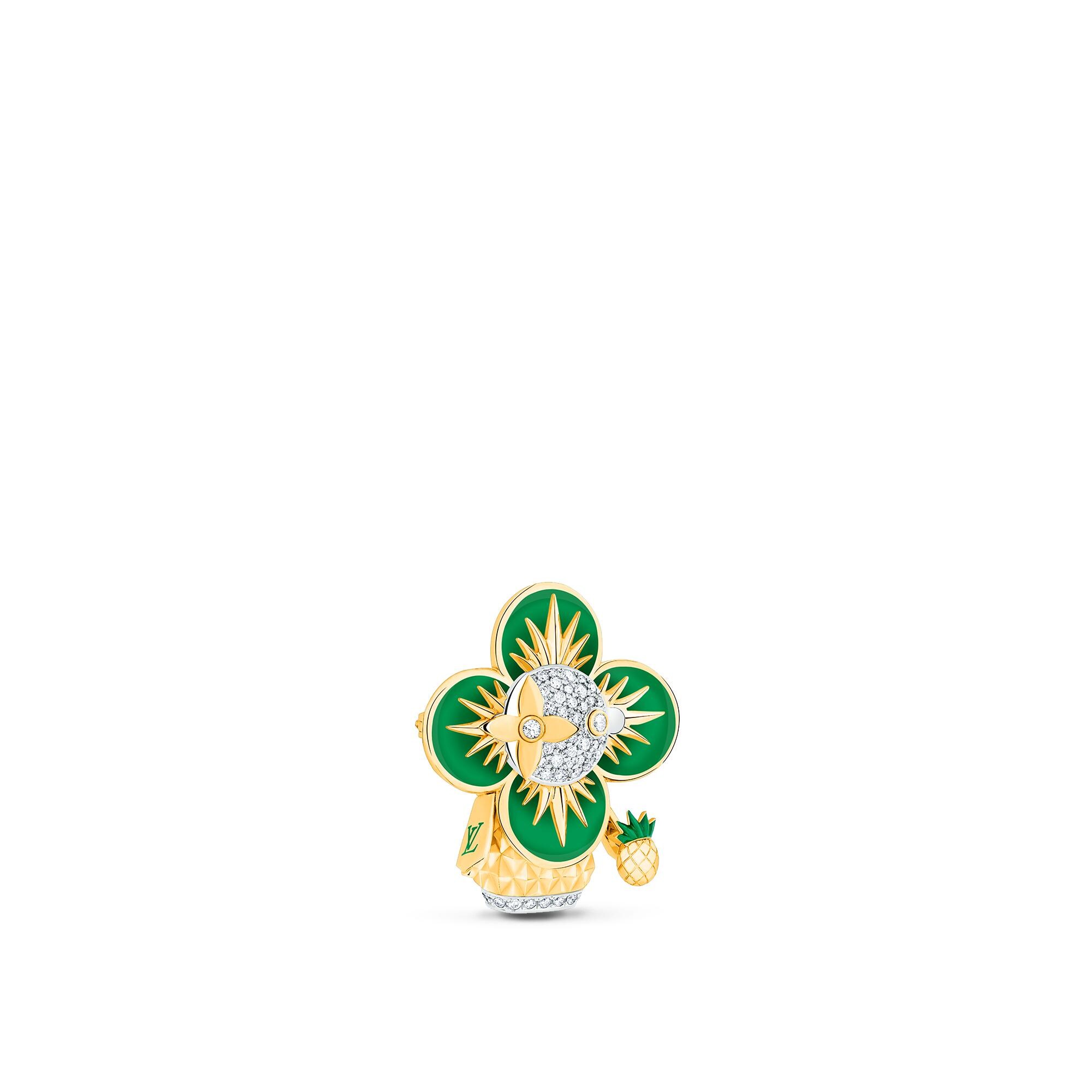 Pendente Vivienne Pineapple, oro giallo, oro bianco, smalto e diamanti  Gioielli Categorie Collane e Ciondoli | LOUIS VUITTON (Zoom prodotto)
