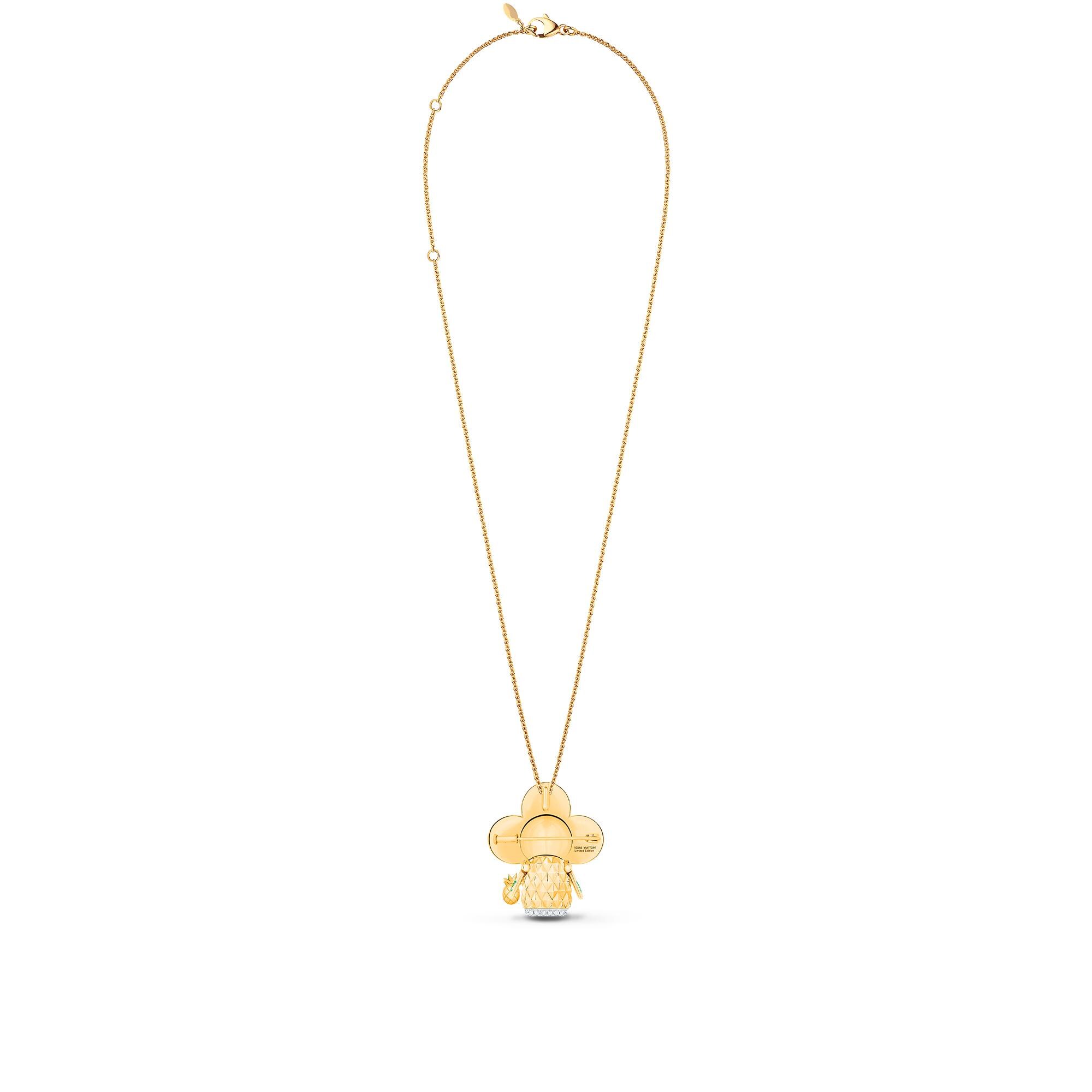 Pendente Vivienne Pineapple, oro giallo, oro bianco, smalto e diamanti  Gioielli Categorie Collane e Ciondoli | LOUIS VUITTON (Zoom prodotto)