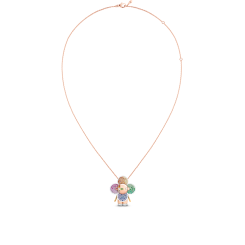 Pendente Vivienne Rainbow, oro bianco, giallo e rosa, diamanti e gemme colorate Gioielli Categorie Tutta la Gioielleria | LOUIS VUITTON (Zoom prodotto)