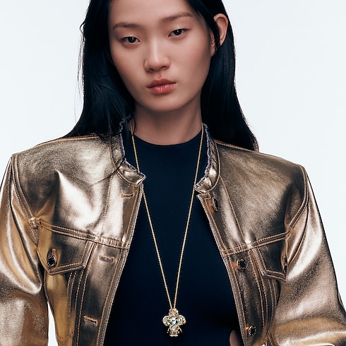 Pendente Vivienne Snake, oro giallo, oro bianco, smalto, diamanti e gemme colorate Les Extraordinaires Gioielli Collane e Ciondoli | LOUIS VUITTON (Zoom prodotto)