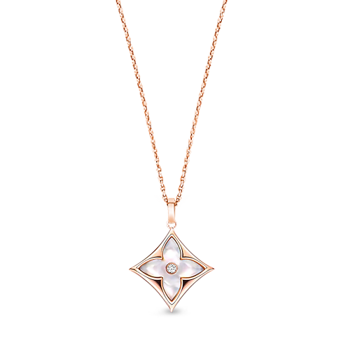 Pendente XL Color Blossom, oro rosa, madreperla bianca e diamante Gioielli Categorie Collane e Ciondoli | LOUIS VUITTON (Zoom prodotto)