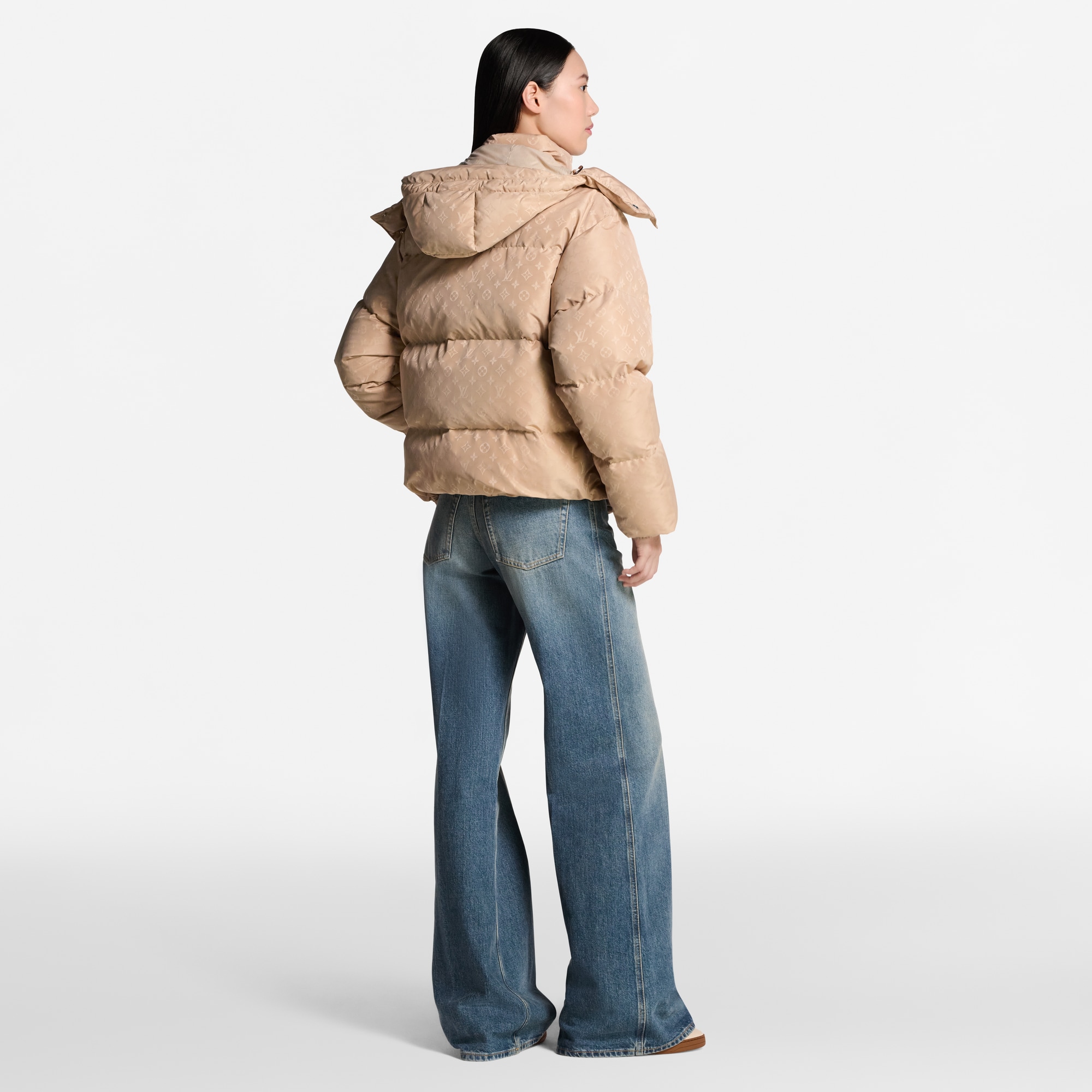 Piumino con motivo Monogram  Donna Abbigliamento Cappotti e Giacche | LOUIS VUITTON (Zoom prodotto)