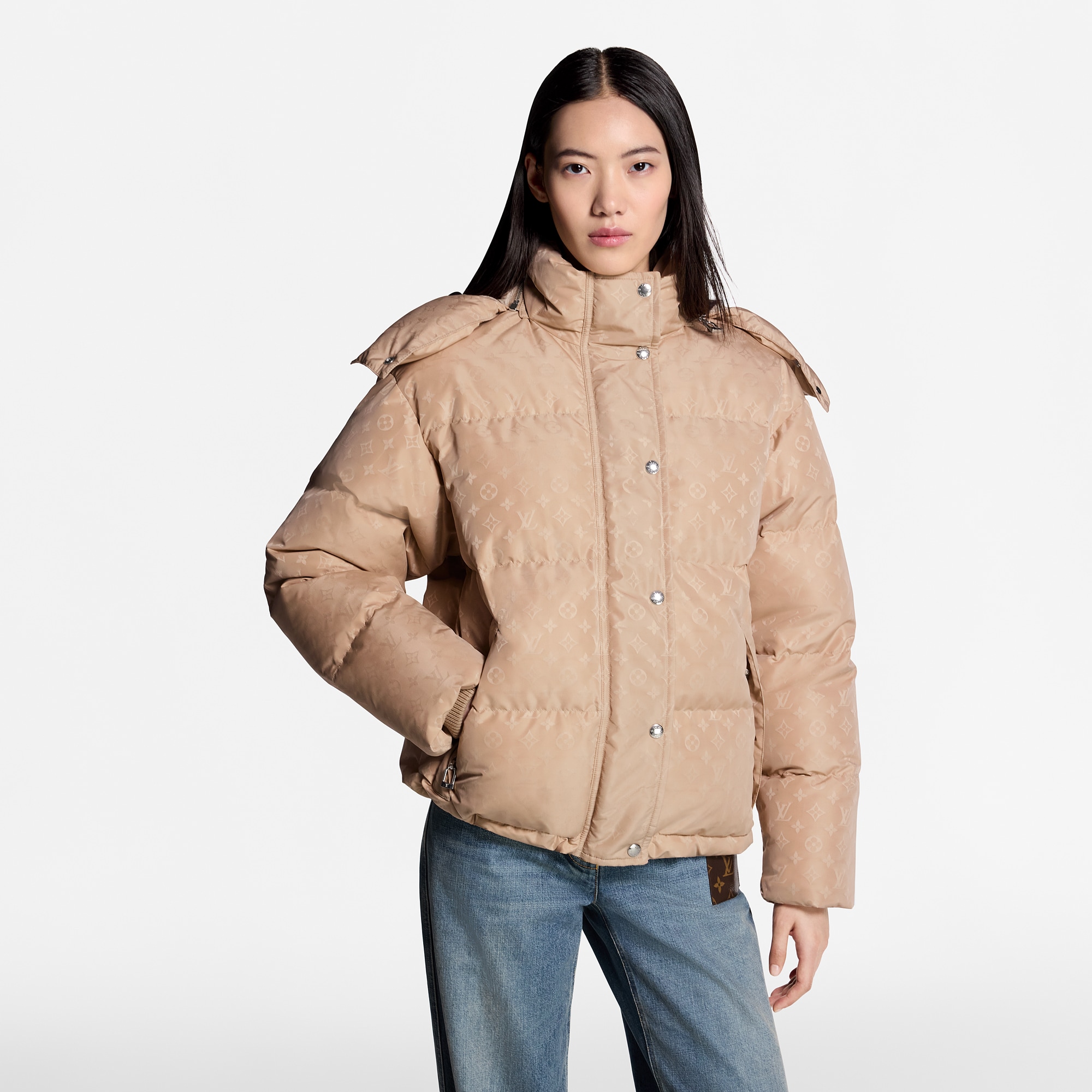 Piumino con motivo Monogram  Donna Abbigliamento Cappotti e Giacche | LOUIS VUITTON (Zoom prodotto)