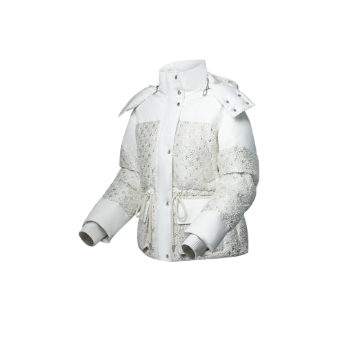 Piumino in tweed con motivo Monogram Donna Abbigliamento Cappotti e Giacche | LOUIS VUITTON (Zoom prodotto)