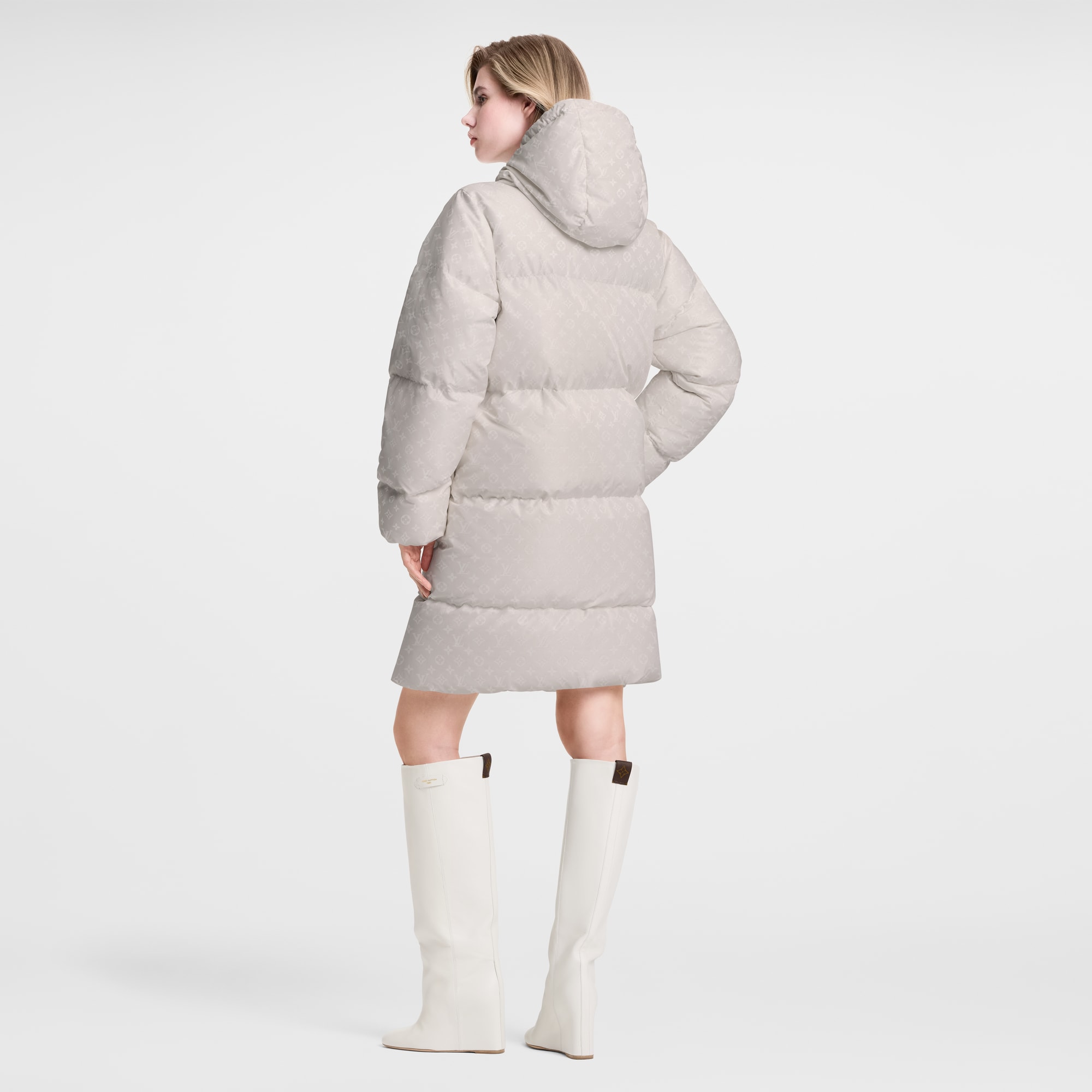 Piumino lungo con motivo Monogram  Donna Abbigliamento Cappotti e Giacche | LOUIS VUITTON (Zoom prodotto)