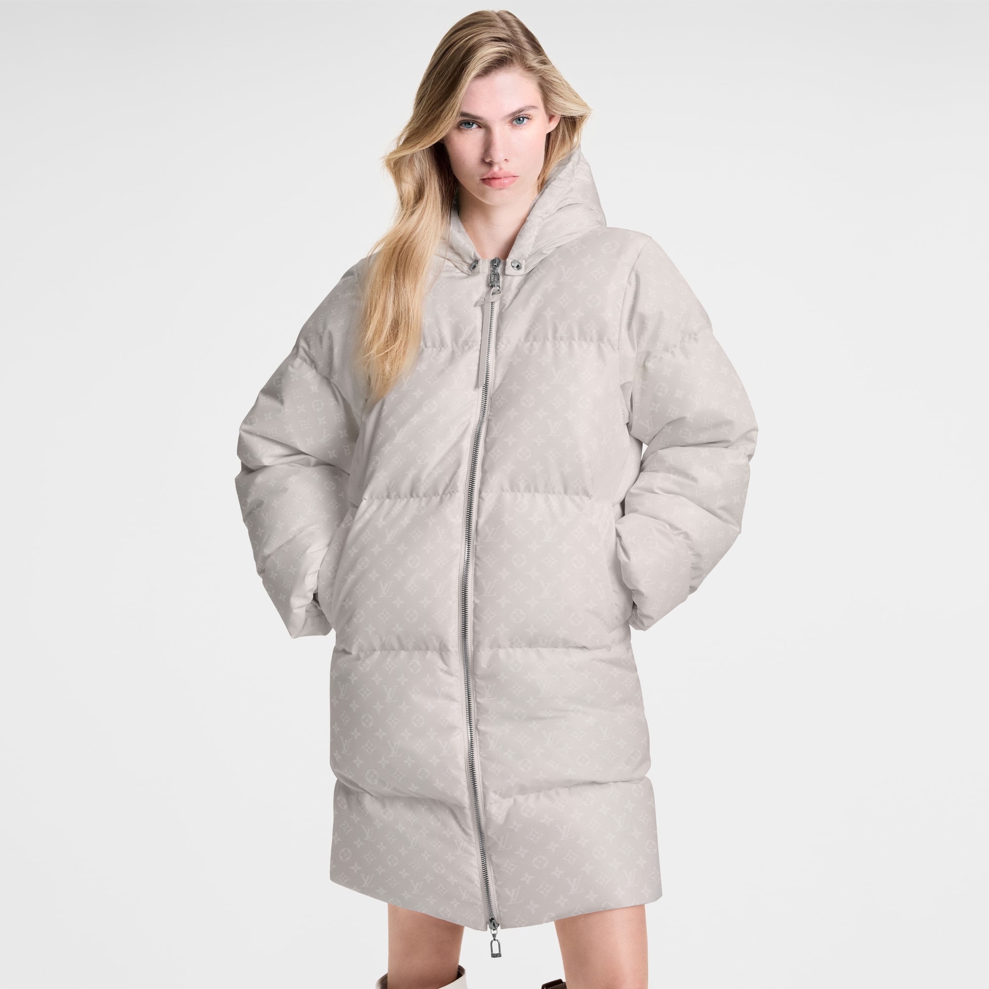 Piumino lungo con motivo Monogram  Donna Abbigliamento Cappotti e Giacche | LOUIS VUITTON (Zoom prodotto)