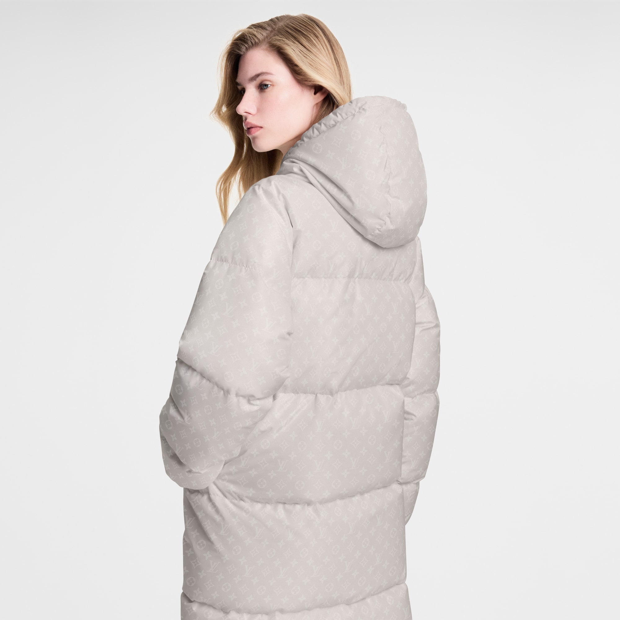 Piumino lungo con motivo Monogram  Donna Abbigliamento Cappotti e Giacche | LOUIS VUITTON (Zoom prodotto)