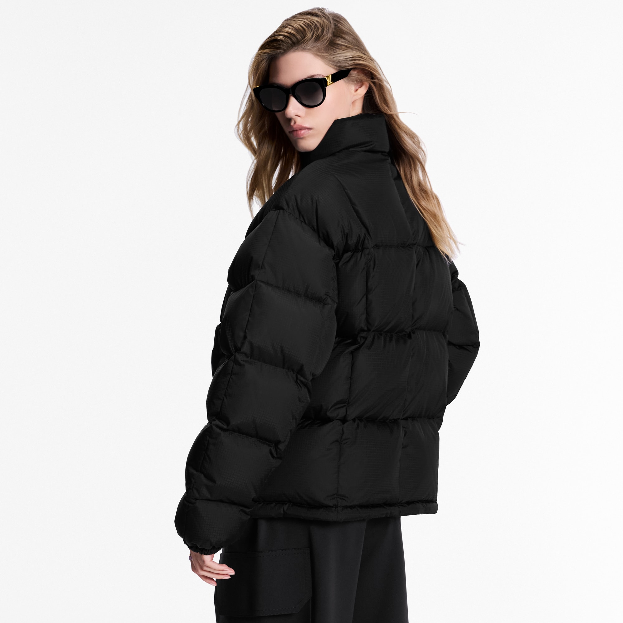 Piumino trapuntato con dettagli in tela Monogram  Donna Abbigliamento Cappotti e Giacche | LOUIS VUITTON (Zoom prodotto)