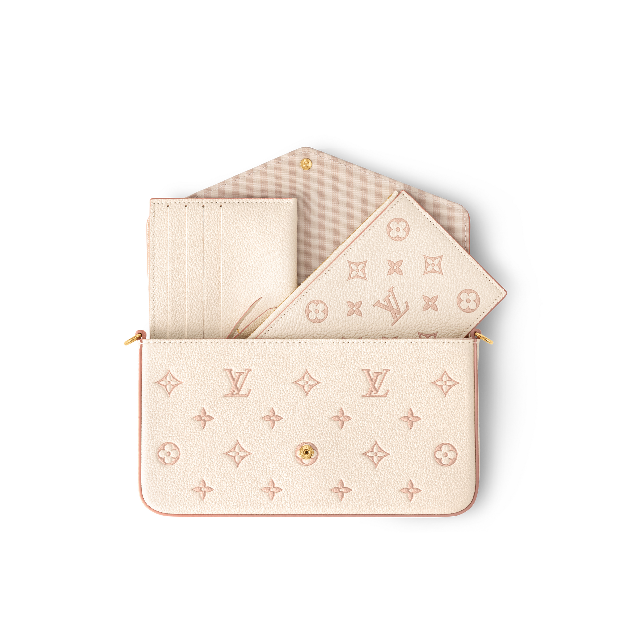 Pochette Félicie Pelle Monogram Empreinte Donna Portafogli e Piccola Pelletteria Mini Borse | LOUIS VUITTON (Zoom prodotto)