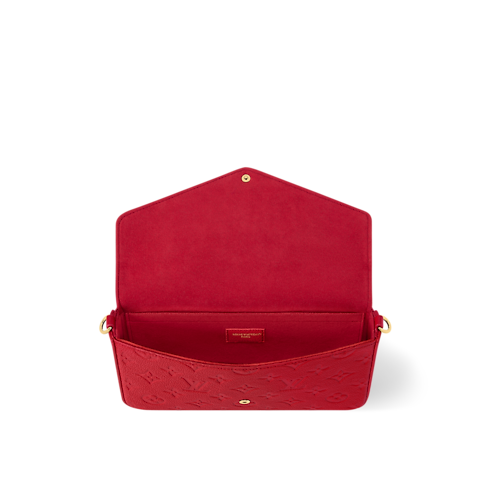 Pochette Félicie Pelle Monogram Empreinte Donna Portafogli e Piccola Pelletteria Mini Borse | LOUIS VUITTON (Zoom prodotto)