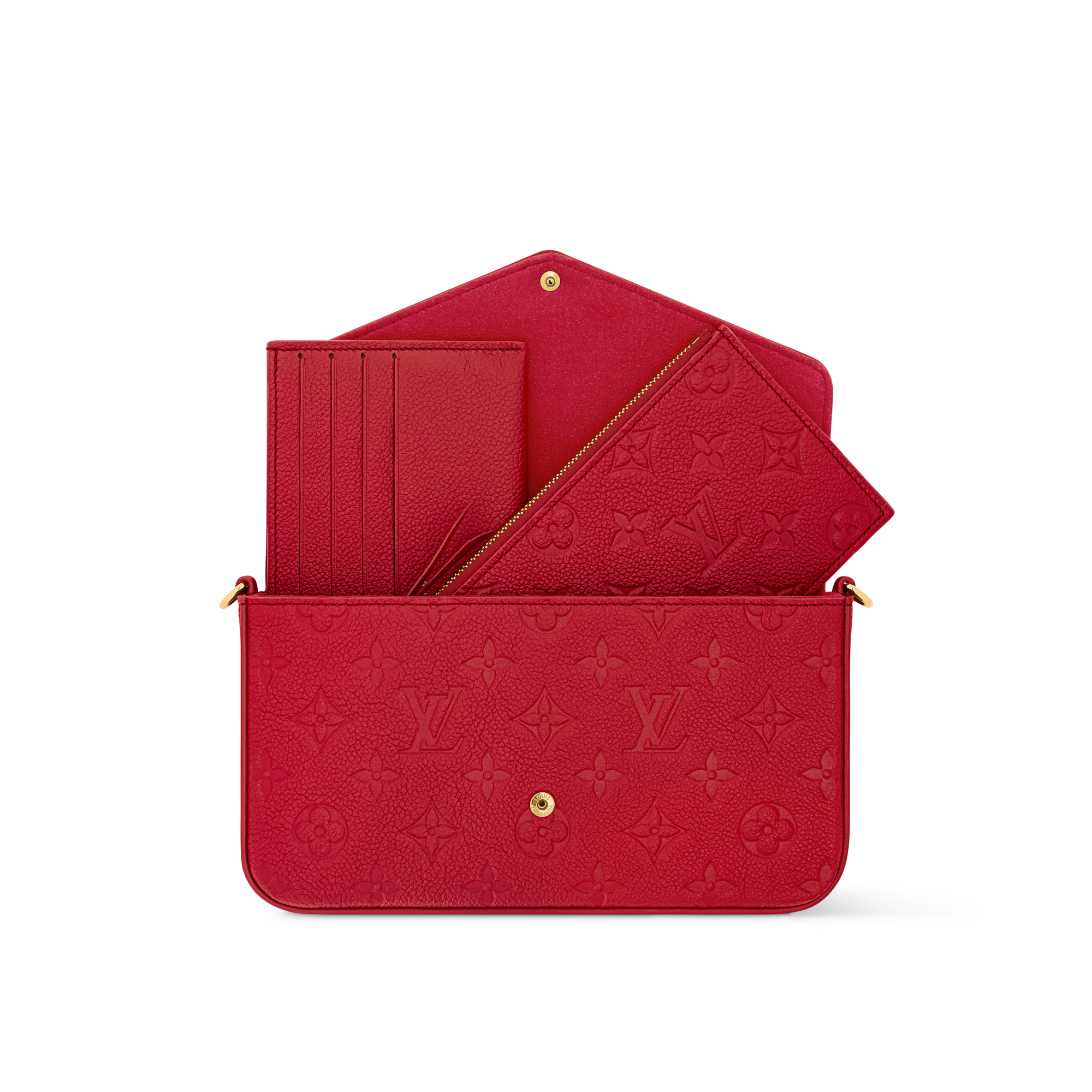 Pochette Félicie Pelle Monogram Empreinte Donna Portafogli e Piccola Pelletteria Mini Borse | LOUIS VUITTON (Zoom prodotto)