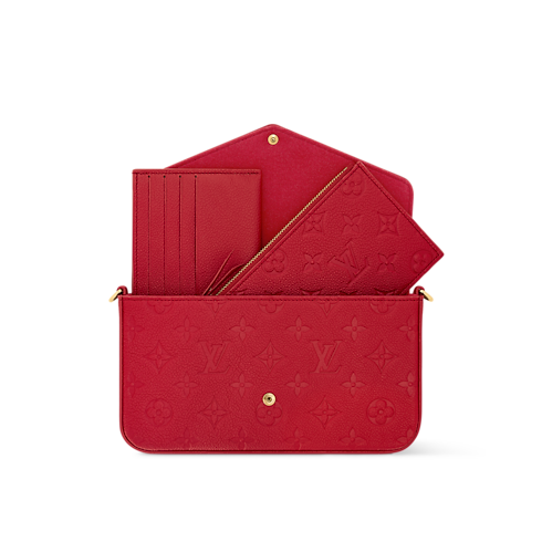 Pochette Félicie Pelle Monogram Empreinte Donna Portafogli e Piccola Pelletteria Mini Borse | LOUIS VUITTON (Zoom prodotto)