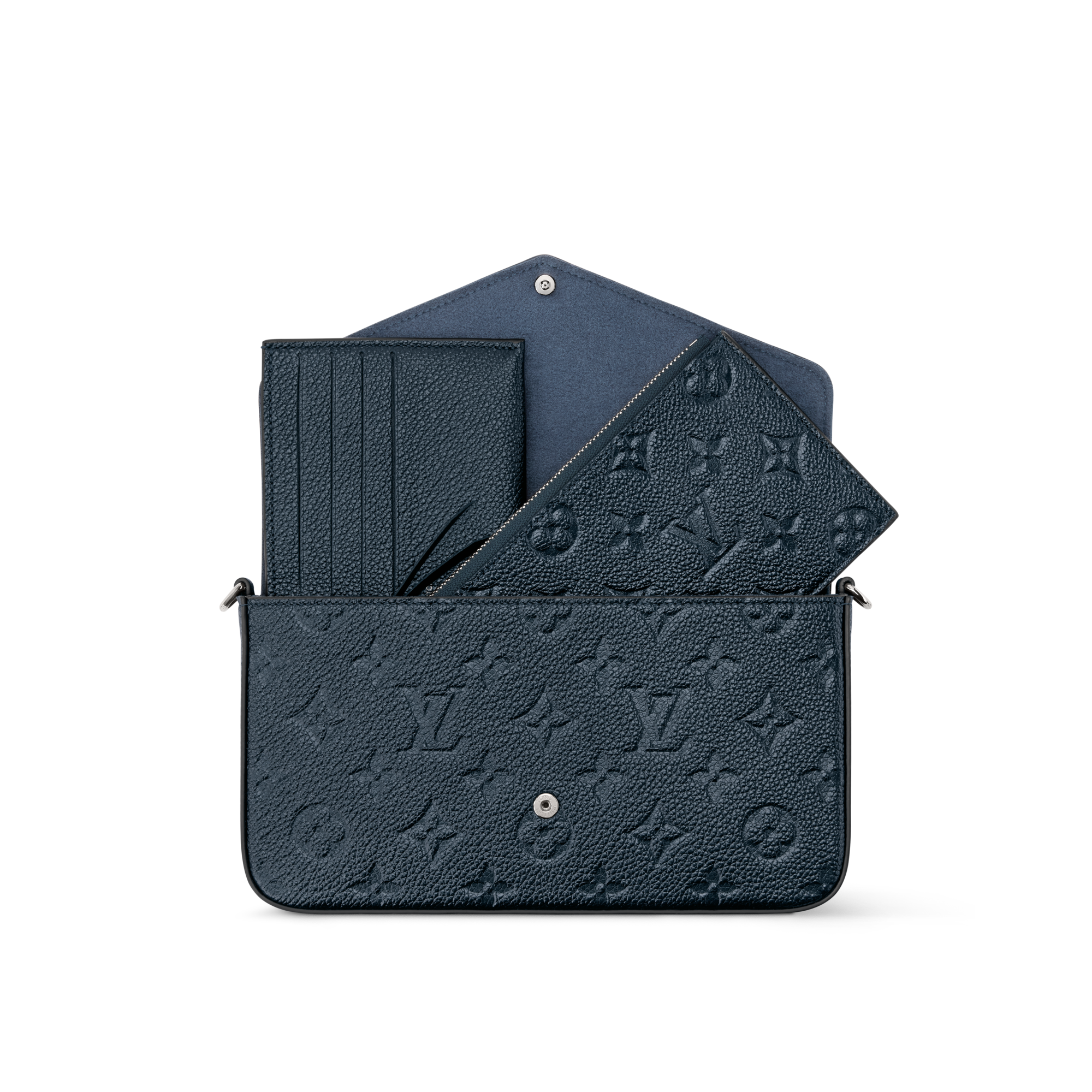 Pochette Félicie Pelle Monogram Empreinte Donna Portafogli e Piccola Pelletteria Mini Borse | LOUIS VUITTON (Zoom prodotto)