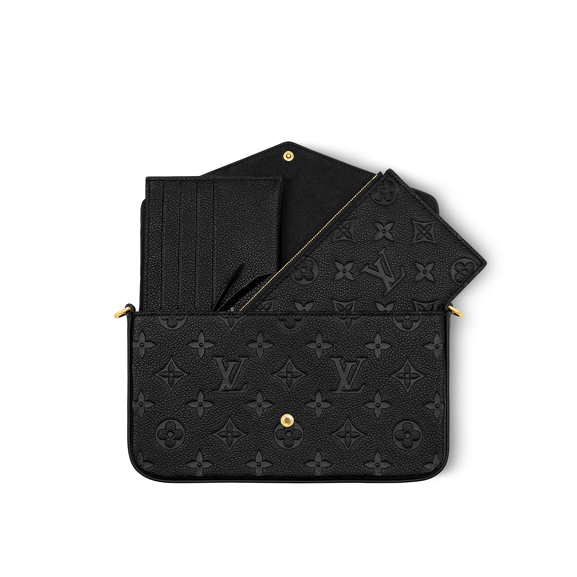Pochette Félicie Pelle Monogram Empreinte Donna Portafogli e Piccola Pelletteria Mini Borse | LOUIS VUITTON (Zoom prodotto)
