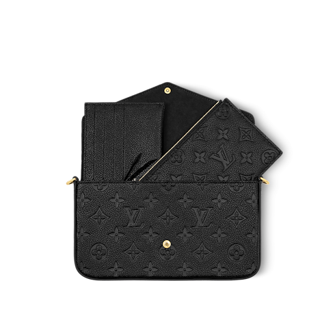 Pochette Félicie Pelle Monogram Empreinte Donna Portafogli e Piccola Pelletteria Mini Borse | LOUIS VUITTON (Zoom prodotto)