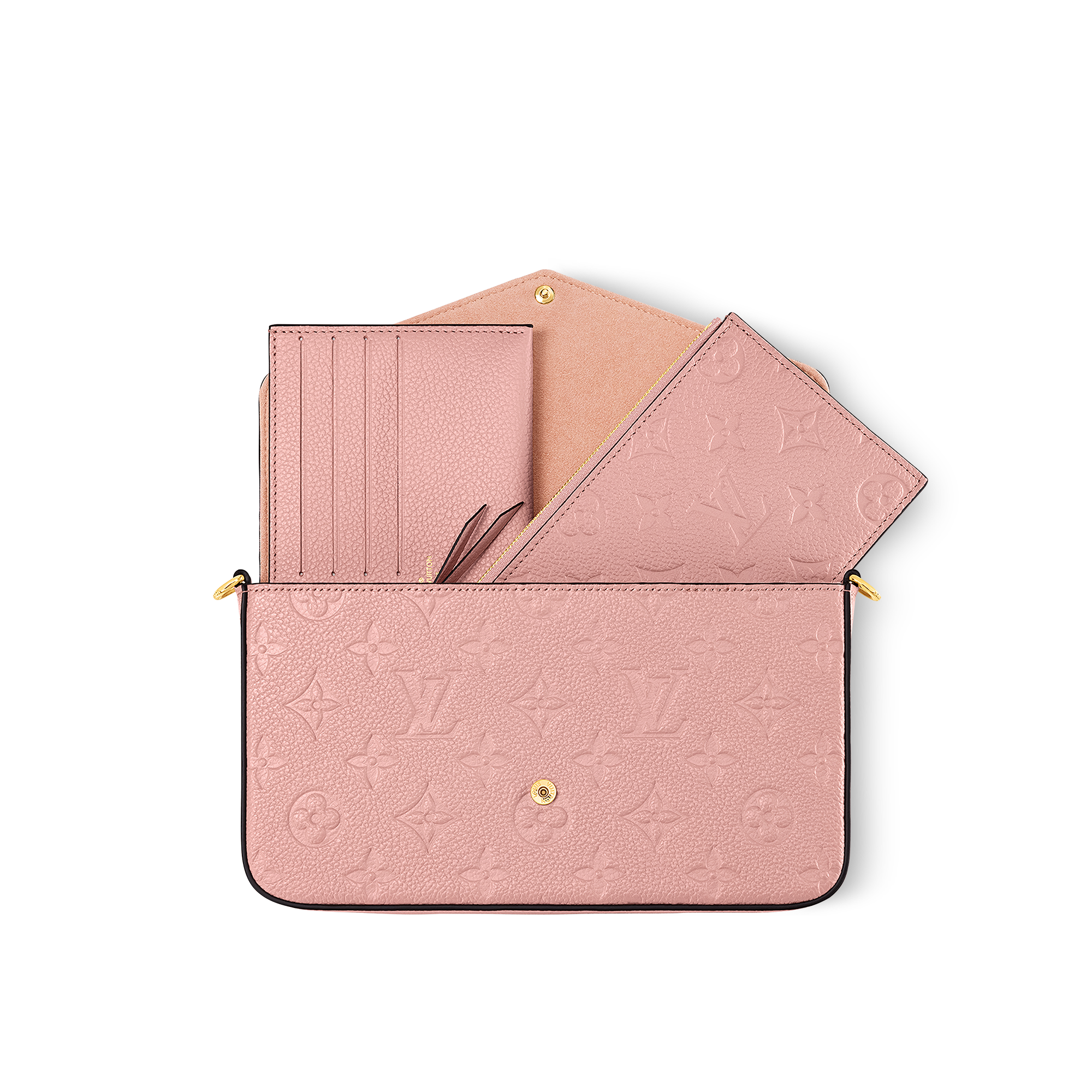 Pochette Félicie Pelle Monogram Empreinte Donna Portafogli e Piccola Pelletteria Mini Borse | LOUIS VUITTON (Zoom prodotto)