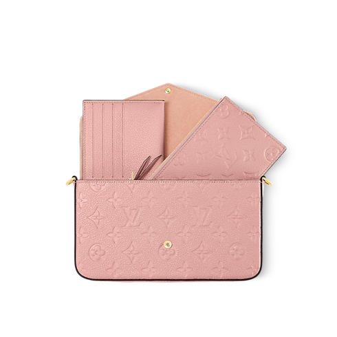 Pochette Félicie Pelle Monogram Empreinte Donna Portafogli e Piccola Pelletteria Mini Borse | LOUIS VUITTON (Zoom prodotto)
