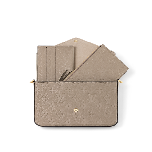 Pochette Félicie Pelle Monogram Empreinte Donna Portafogli e Piccola Pelletteria Mini Borse | LOUIS VUITTON (Zoom prodotto)