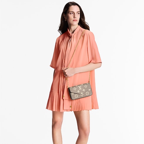 Pochette Félicie Pelle Monogram Empreinte Donna Portafogli e Piccola Pelletteria Tutti i Portafogli e Piccola Pelletteria | LOUIS VUITTON (Zoom prodotto)