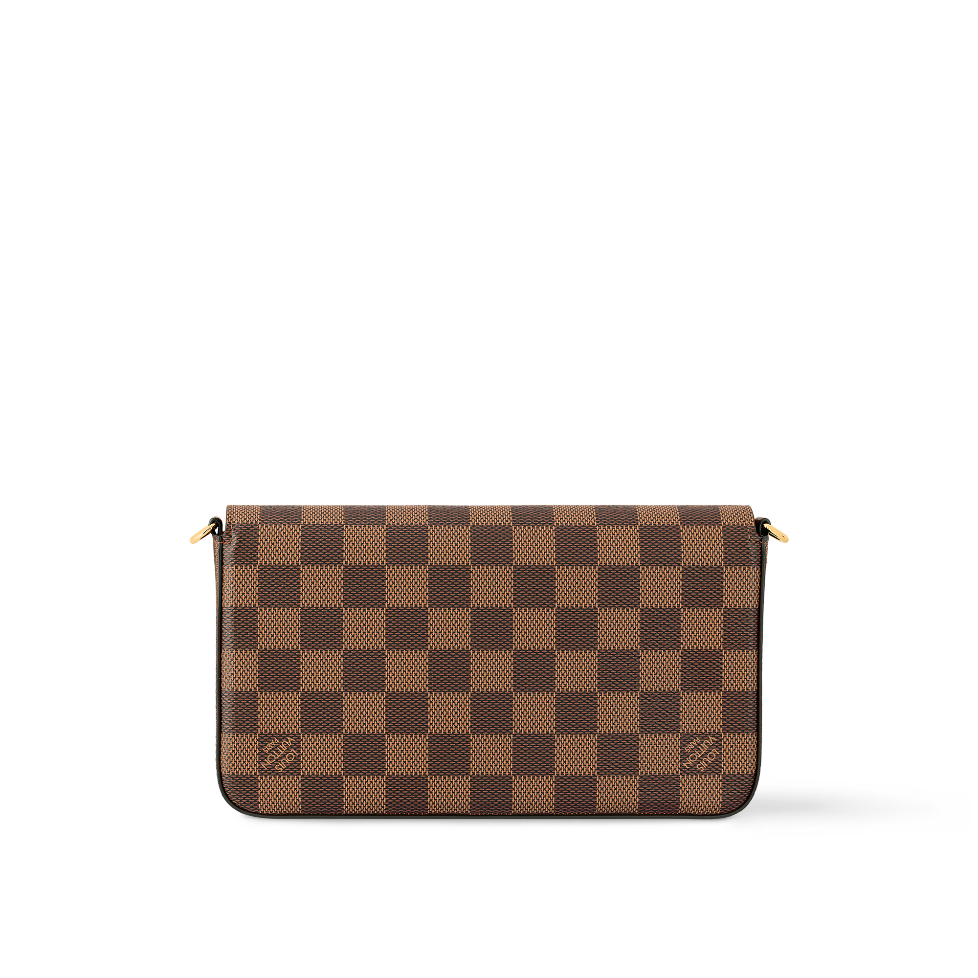 Pochette Félicie Tela Damier Ébène Donna Portafogli e Piccola Pelletteria Mini Borse | LOUIS VUITTON (Zoom prodotto)